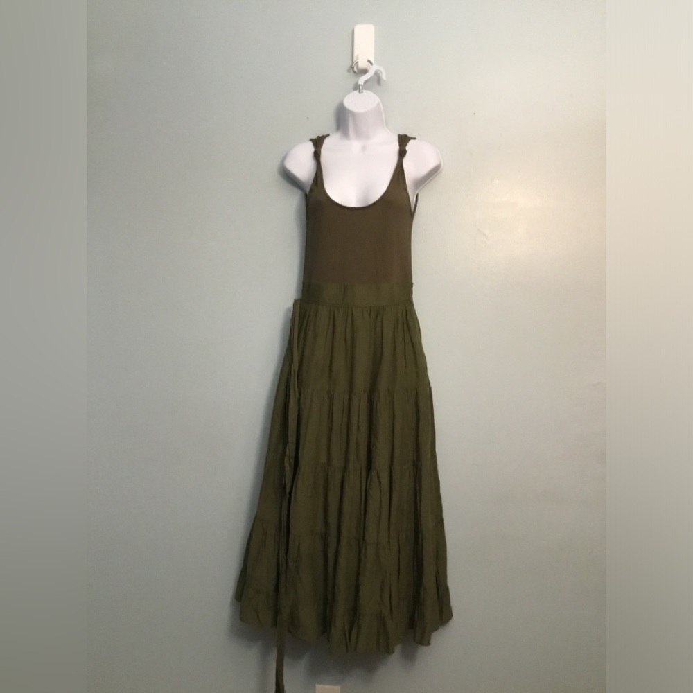 PAIGE Olive Backless Maxi Dress - Picture 7 of 16